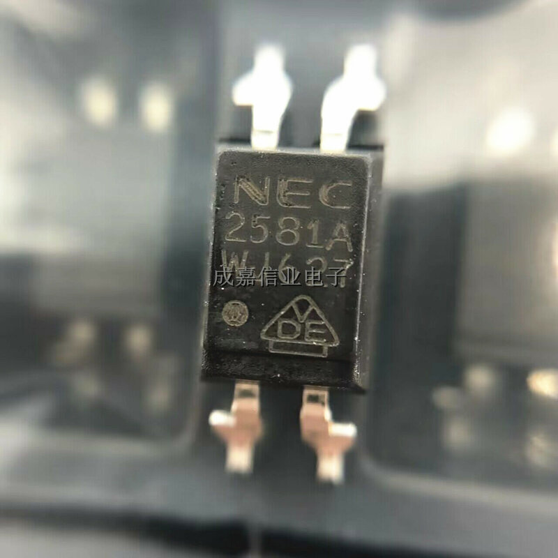 Optoacopladores de PS2581AL2-E3-A, temperatura de funcionamiento:- 55 C-+ 100 C, salida de Transistor 2581A SOP-4, lote de 10 unidades