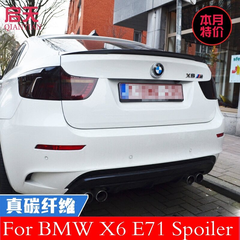 Спойлер из углеродного волокна для BMW X6 E71, спойлер для заднего багажника X6 2008 2009 2010 2011 2012 2013
