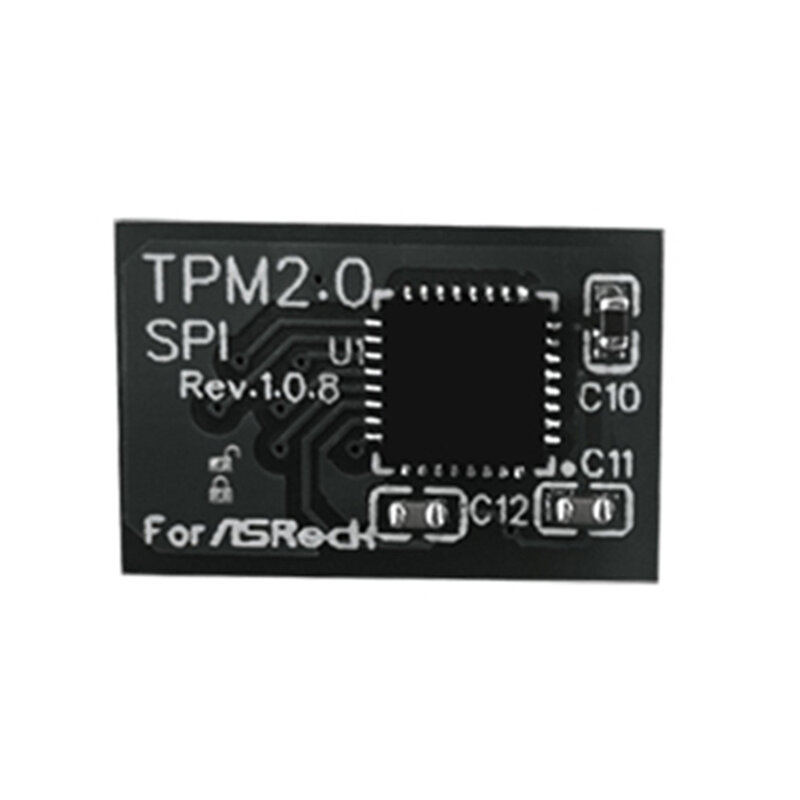 TPM 2.0 modul keamanan enkripsi kartu jarak jauh 14 Pin SPI TPM2.0 modul keamanan untuk Motherboard ASROCK
