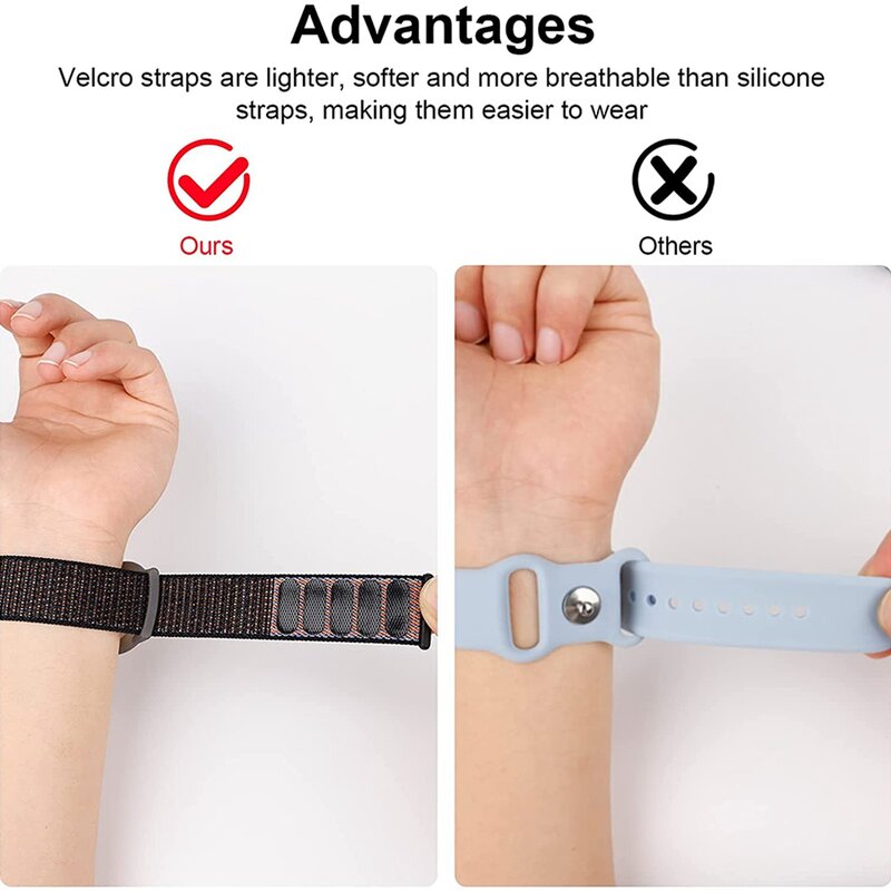 Cinturino per bambini compatibile con, custodia protettiva per Air Tag GPS Tracker Holder con bracciale in Nylon G
