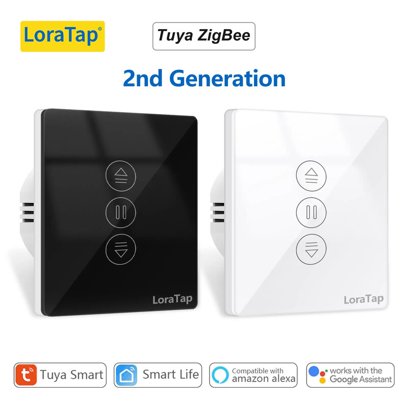 LoraTap ZigBee 커튼 롤러 셔터 블라인드 스위치 제어 연결 모터, 구글 홈 알렉사 전동 창문 투야 스마트 라이프