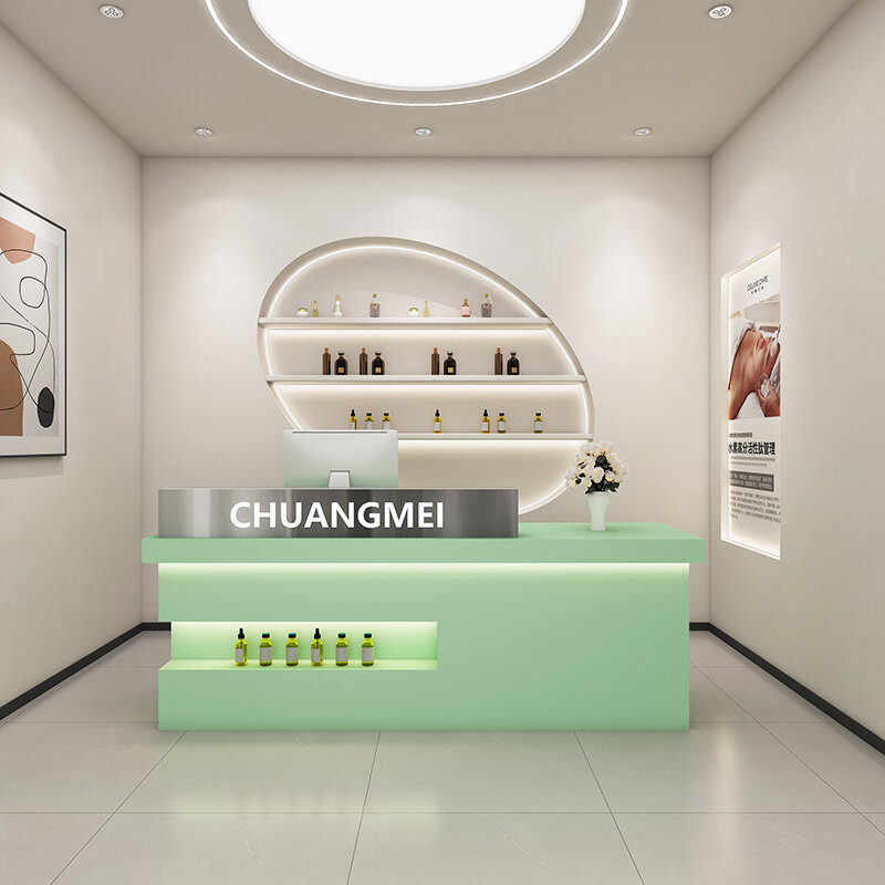 Prostota nowoczesne recepcyjne biuro informacyjne personalizacja urody kasjer sklep odzieżowy Beautysalon Meubilair meble barowe
