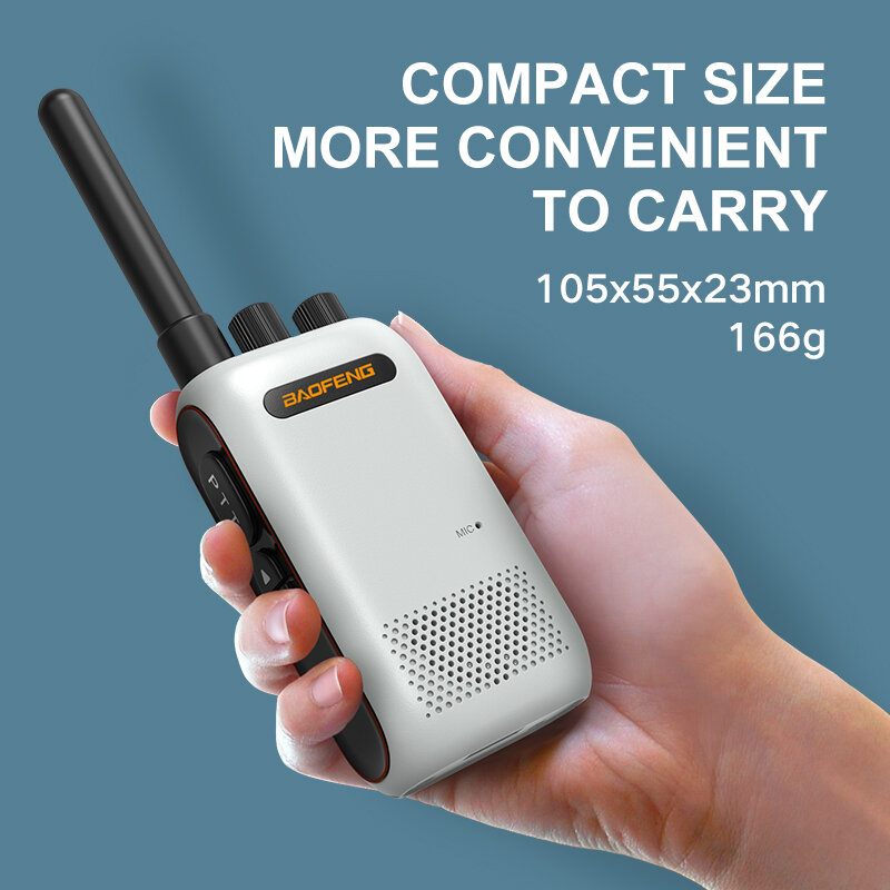 Baofeng-walkie-talkie BF-358 de doble banda, radio Ham de 5W, 2022-400 MHz, excelente contacto, pequeño y compacto, novedad de 480