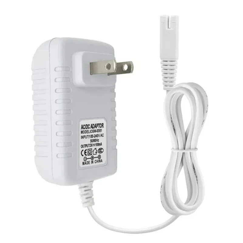 EU/US Plug Charger For Waterpik WP360 WP360W WP462 WP462W WP450 WP450W WP450EC WP462EC Power Cord Two Prong Adapter