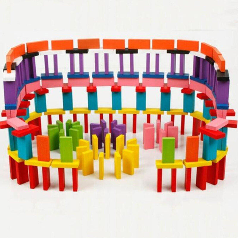 2020 رائجة البيع 120 قطعة مجموعة لعبة المجلس للأطفال هدية الدومينو خشبية مجموعة اللوحة الأطفال اللعب ألعاب خشبية دومينو
