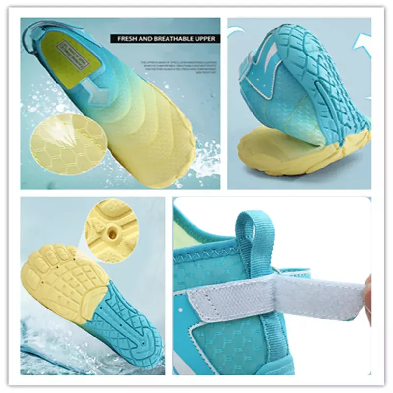 Sapatos Quick Dry Slip-On para homens e mulheres, sapatos de surf, piscina de praia, dedo do pé largo, sapato aquático para caminhadas