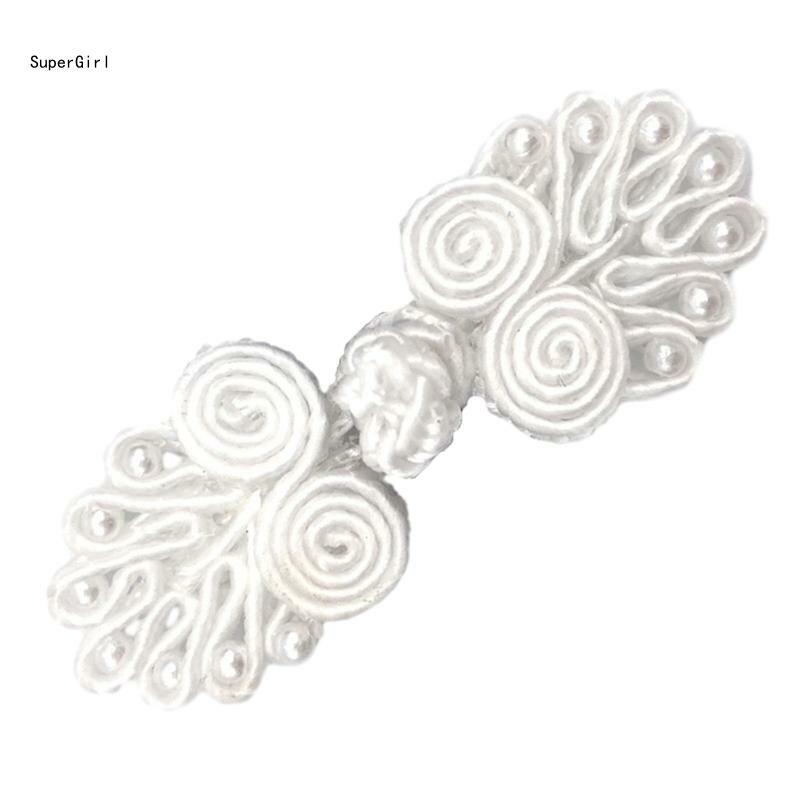 Sieben Perlen chinesischer Knoten Knopf Cheongsam Umhänge Strickjacke Verschluss für Kleidung J78E