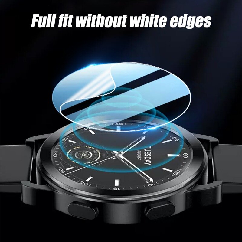 Película protectora de hidrogel para Xiaomi Watch S3, S1 Pro, S1, Protector de pantalla activo para Xiaomi Mi Watch S3, S1 Pro, S1, no cristal activo