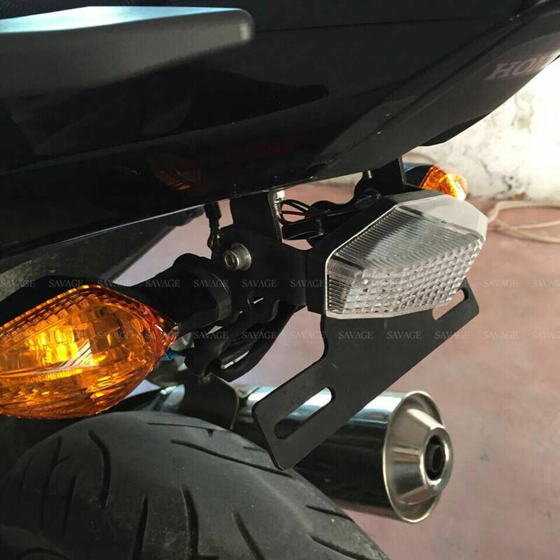 Держатель номерного знака со светодиодной подсветкой для HONDA NC750X NC750S NC700S NC700X, хвостовик мотоцикла, аккуратный крыло, Устранитель NC700 NC750 S/X