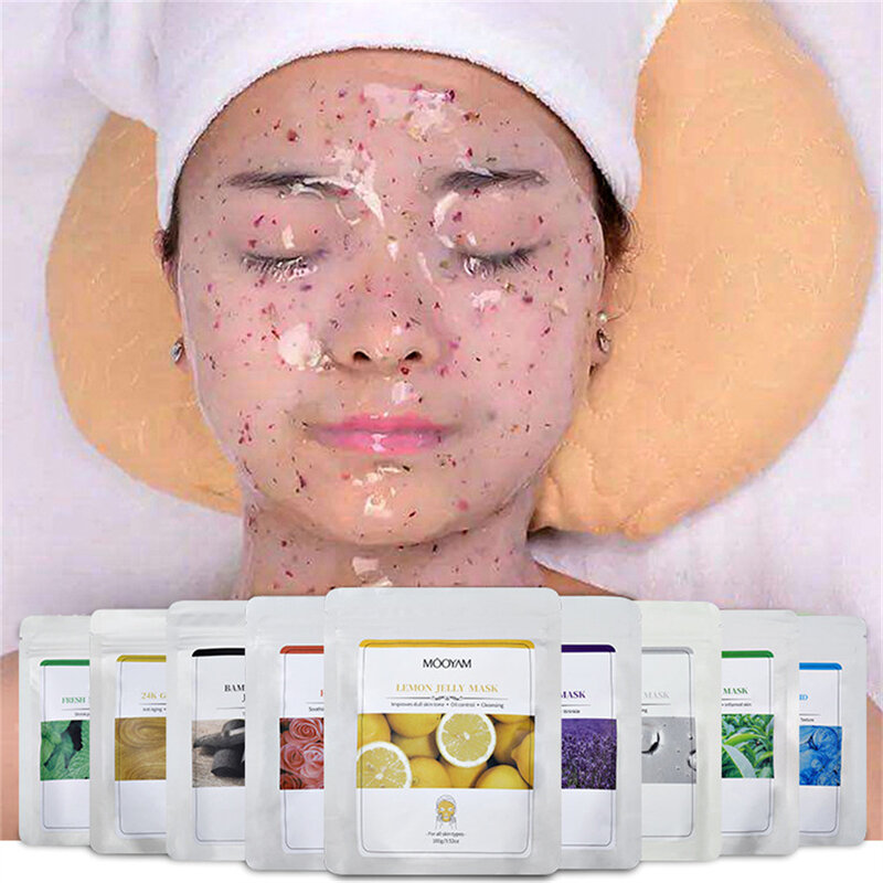 100g Hydro Jelly Mask Powder Face Skin Care Whitening Professional Beauty Salon Spa DIY Facial Jelly Mask Trial Pack Sample