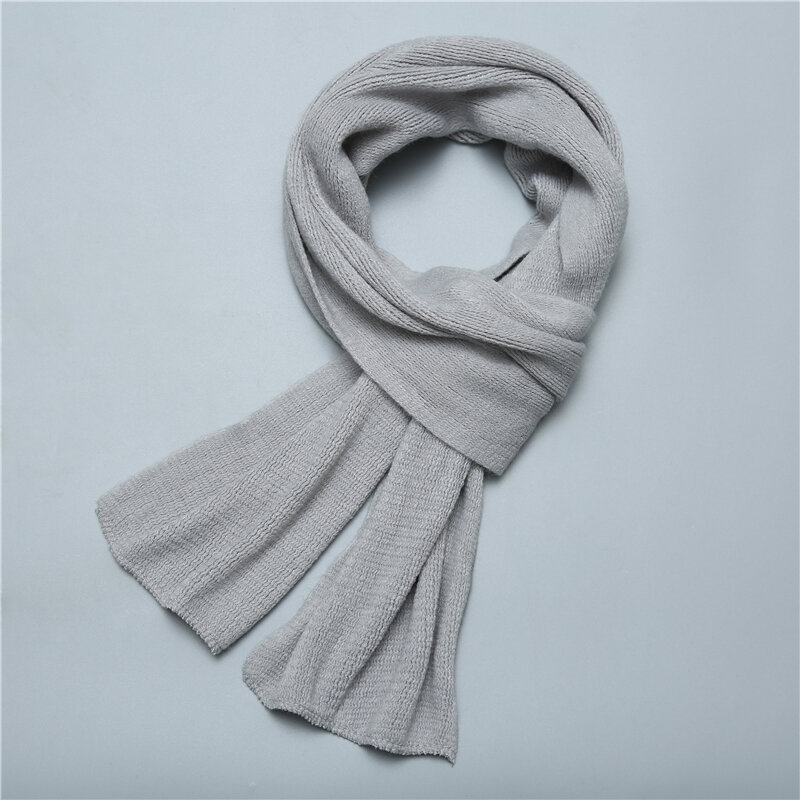 Lenço de malha feminino inverno lã pescoço envolve sólida cashmere masculino cachecóis neckercheif bandana foulard pashmina xale 2022 moda