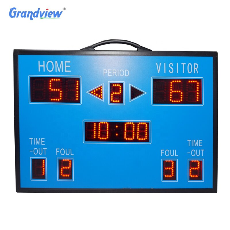 Oem Odm Custom Made Led Draagbare Voetbal Games Digitale Sport Scorebord