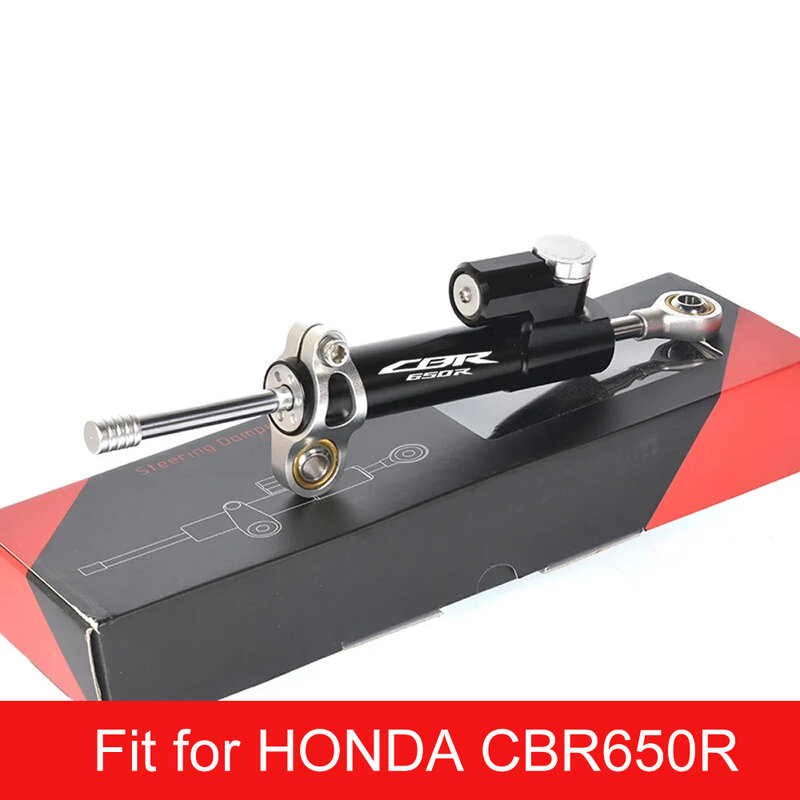 Amortisseurs de direction CNC en aluminium pour moto Honda, kit de montage pour Honda CBR650R, 2019-2023, 2020, 2021, 2022