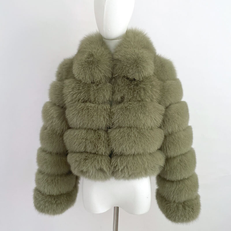 진짜 여우 모피 재킷, 따뜻한 여성 코트, 두껍고 따뜻한 캐주얼 패션, 유럽 및 미국 베스트셀러, 겨울 신상
