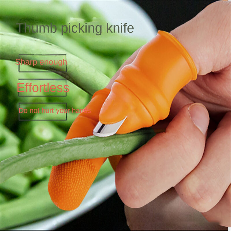 Picking Vegetable Thumb Knife Picking Pepper Bean Angle Iron Nail Picking Vegetable Picking Agricultural Picking Magic Tool