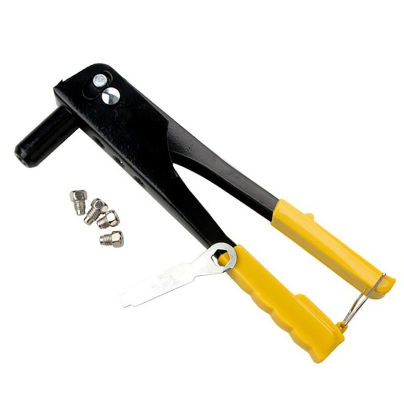 Manual Hand Rivet Nut Gun Set with 2.4mm 3.2mm 4.0mm 4.8mm Hand Tools Rivet Nails for all-steel Sturdy Structure Instrument