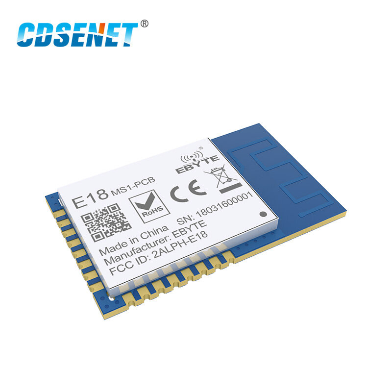 زيجبي CC2530 2.4Ghz ثنائي الفينيل متعدد الكلور هوائي IoT uhf شبكة لاسلكية CDSENET جهاز ريسيفر استقبال وإرسال وحدة E18-MS1-PCB
