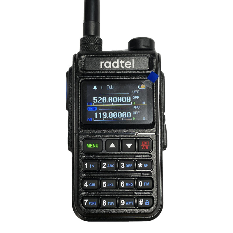 Радиолюбительская рация Radtel RT-890 NOAA, двухсторонняя радиостанция для любителей, 6 диапазонов, 999CH, с цветным сканером диапазона AM Air