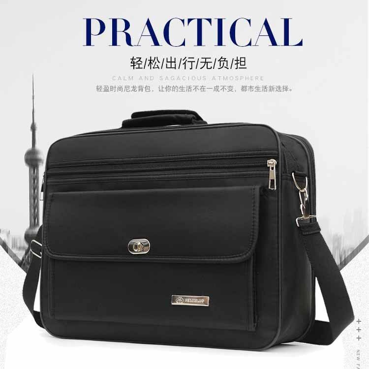Eenvoudige Draagtas Voor Heren Zakelijke Koffer Handtas Voor 15 Inch Laptoptassen Grote Schoudertassen Reizen Notebook Messenger Bag