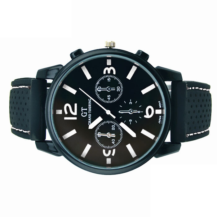 Fashionable And Cool Car Line Men'S Racing Quartz Watch Men Fashion Stainless Steel Sport Cool Quartz Hours Wrist Analog Watches