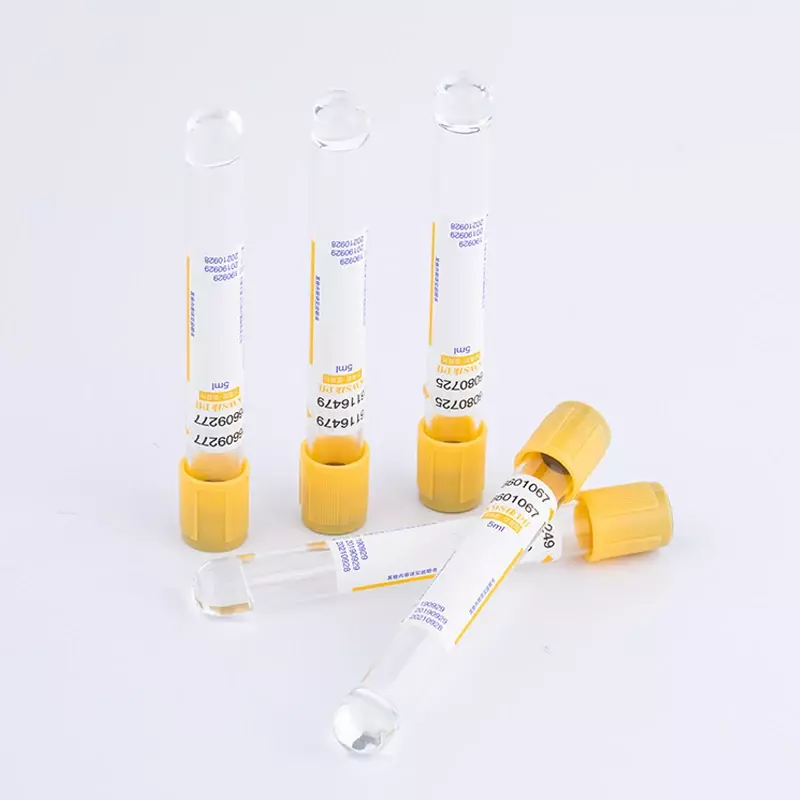 Tube de Collecteur de Sang Sous Vide, Gel de Mathiation/Coagulant, pour Laboratoire, Test Médical, Magasin P, 10ml, 10 Pièces