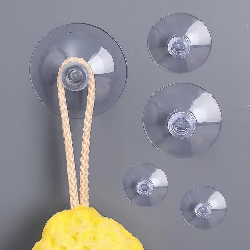 2/20PCS Suction Cup Hooks Clear Sucker Pads Strong Adhesive Suctions Holder for Car Glass Bathroom Wall Door Storage Hangers