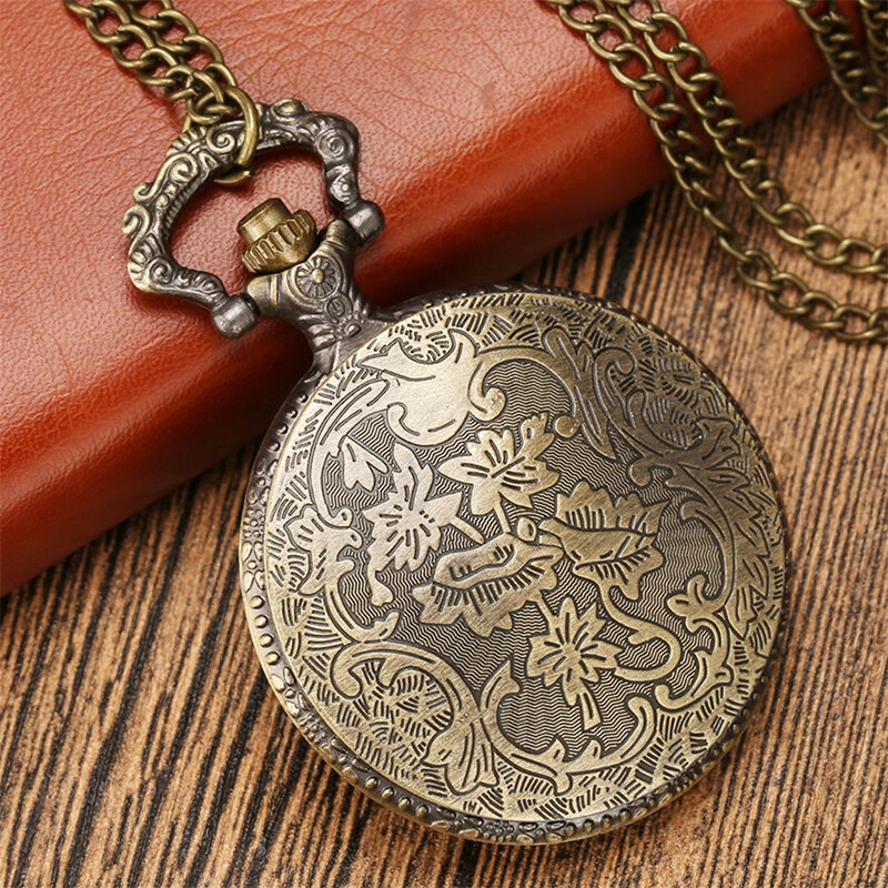Vintage bronzo cinese zodiaco ratto/bue/tigre/coniglio/drago/serpente/cavallo/pecora/scimmia/gallo/cane/maiale collana al quarzo orologi da tasca