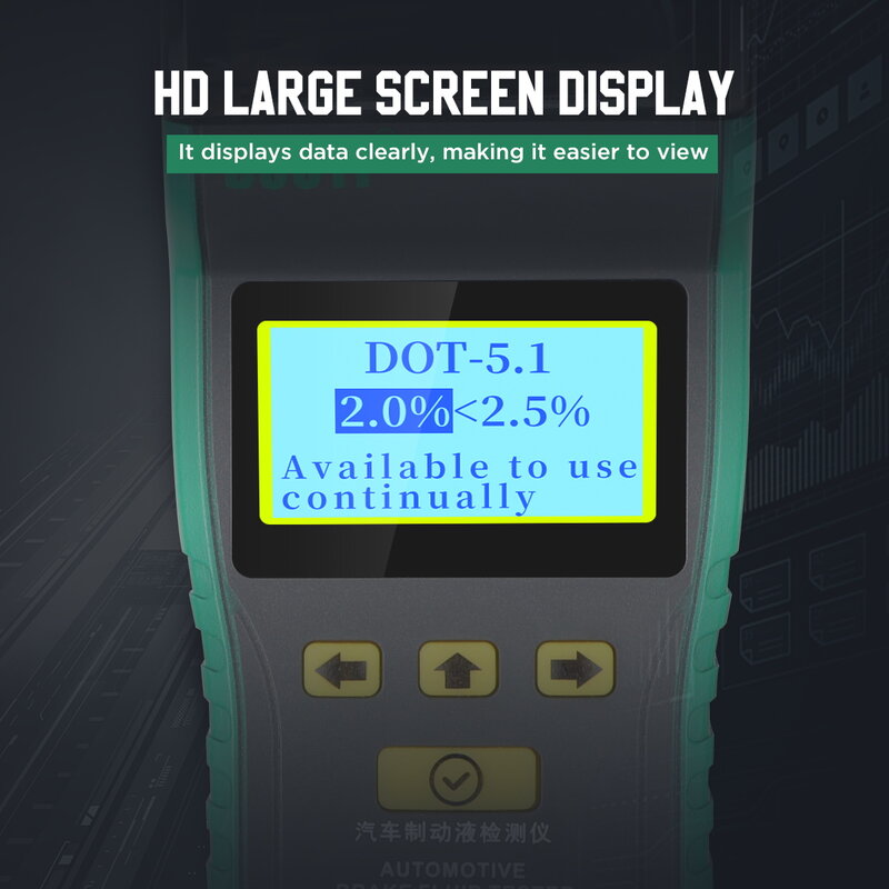 DUOYI DY23D Auto Brems Flüssigkeit Tester Für DOT3/ DOT4/ DOT 5,1 Brems Flüssigkeit meter LCD Display Druck bremse flüssigkeit öl tester
