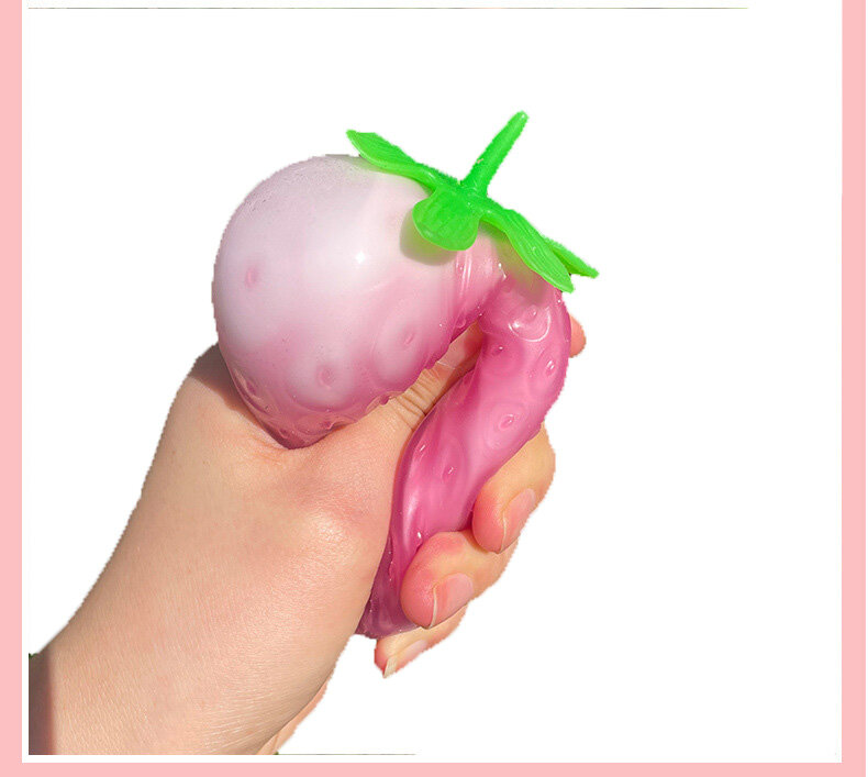 Simulierte Farbwechsel Erdbeer Squishy Kinder Anti Stress abbau Ball Zappeln Dekompression Spielzeug für Kinder lustiges Geschenk
