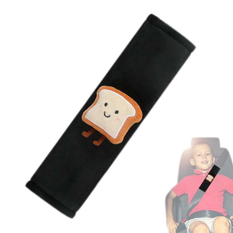 Car Seat Shoulder Strap Pads Toast Bread Shape Seatbelt Cushions Shoulder Pad Cute Safety Belt Protector Cartoon Covers