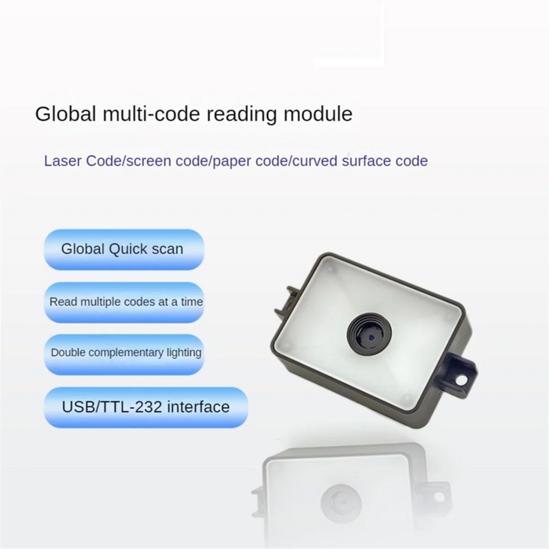 GM78 1D 2D Barcode Reader Module TTL-232/USB Interface Continuous 1D and QR Code Scan Barcode Scanner Module