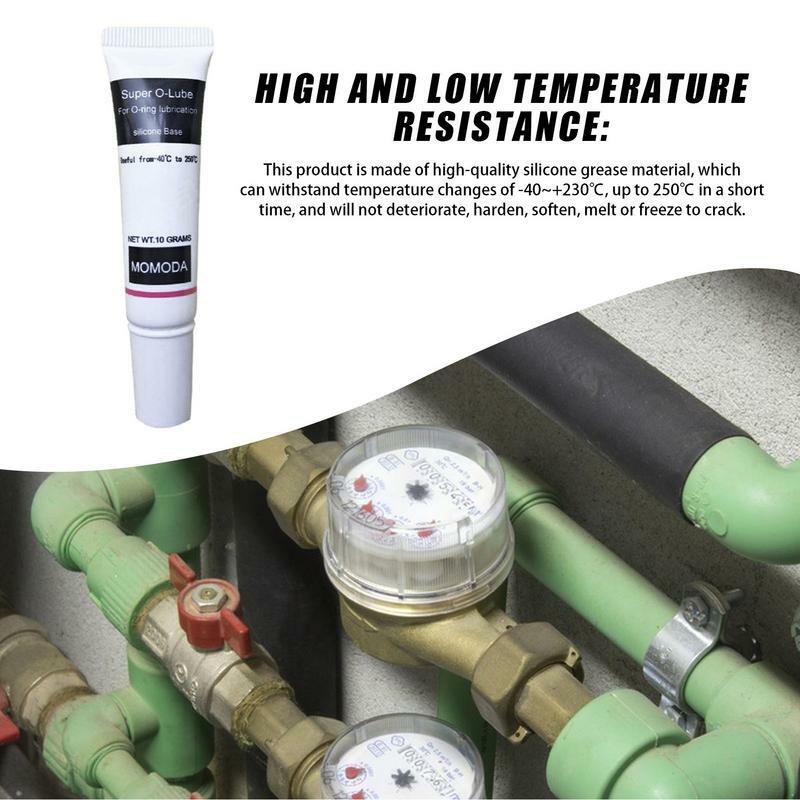 Graxa de silicone para anéis de ignição automotiva Graxa isolante de alta tensão Resistente a temperaturas multifuncionais 10g