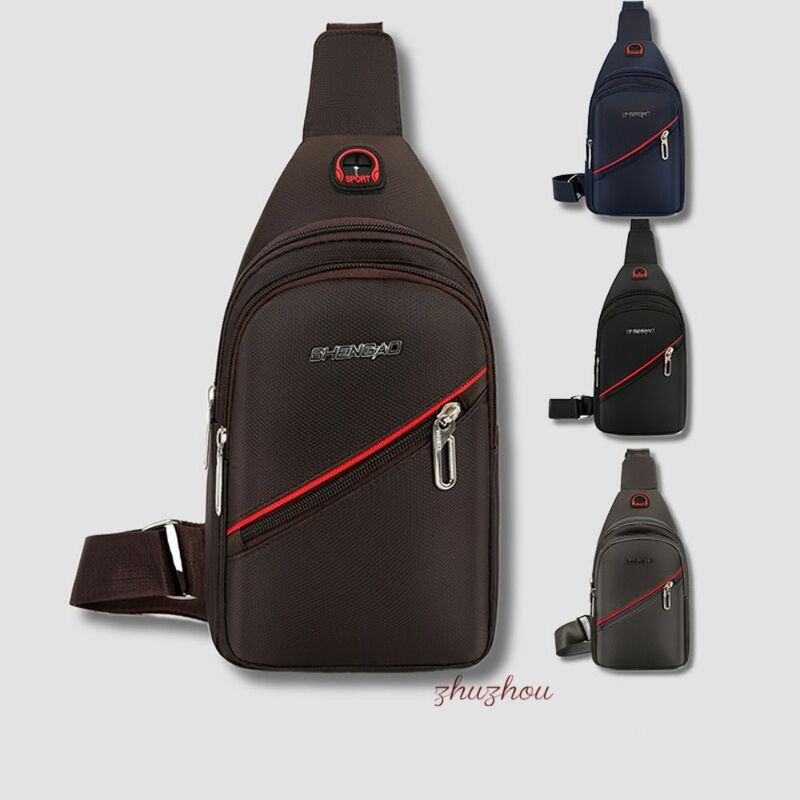 Черные, синие, серые, коричневые мужские сумки-мессенджеры, новая прямоугольная мужская сумка через плечо с USB-портом для зарядки, дорожный рюкзак из ткани Оксфорд