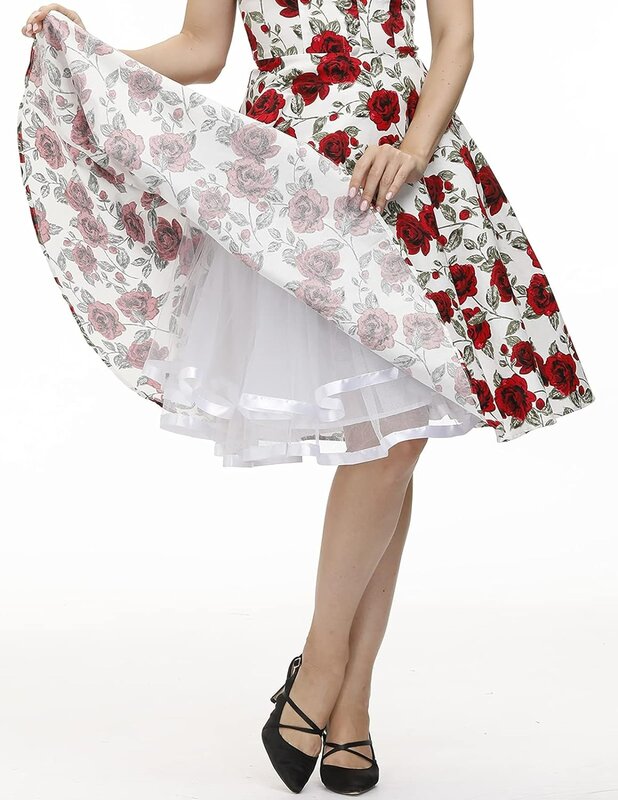 Woman Petticoat Tutu Underskirts Crinoline 50's 3 Layer Ribbon Gauze Tulle skirt Vintage Wedding Bridal Slips Rockabilly Tutu