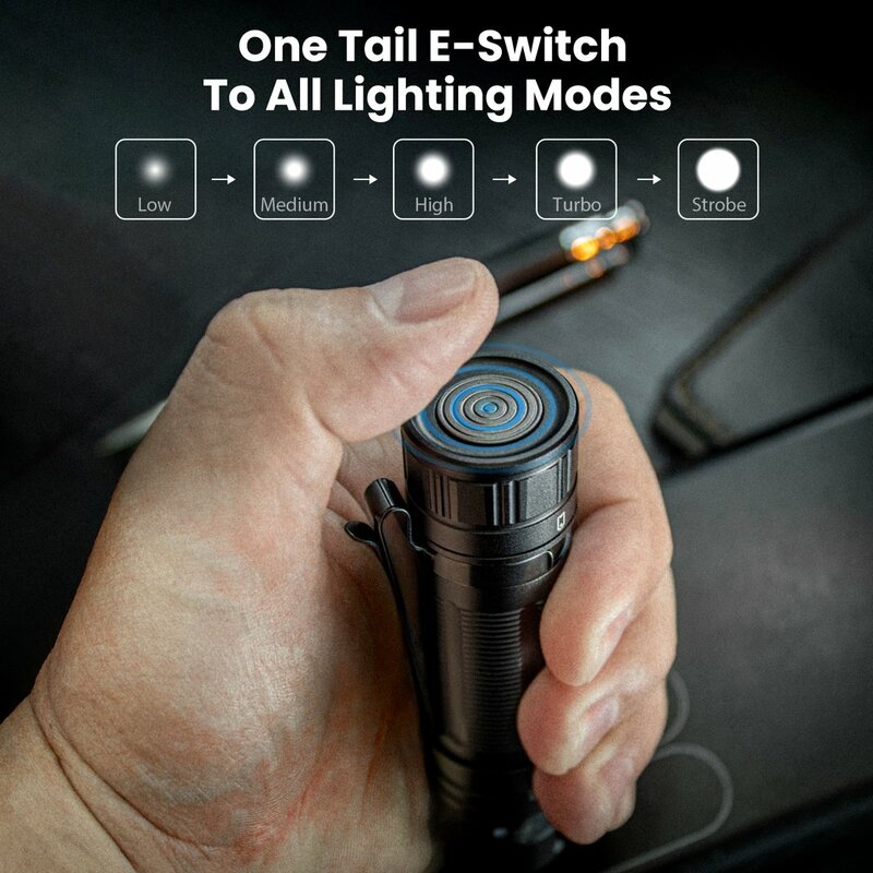 Sofirn-Lampe de poche LED portable aste USB C avec interrupteur arrière électronique, torche, SC32, 2000strada, 18650, EDC, SST40, IPX8