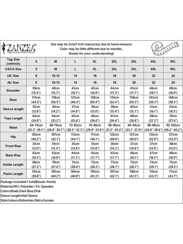 Zanzea-女性用半袖トップスとパンツセット,アーバントラックスーツ,カラーブロック,パーティーウェア,サマーストリートウェア,カジュアルファッション,2個