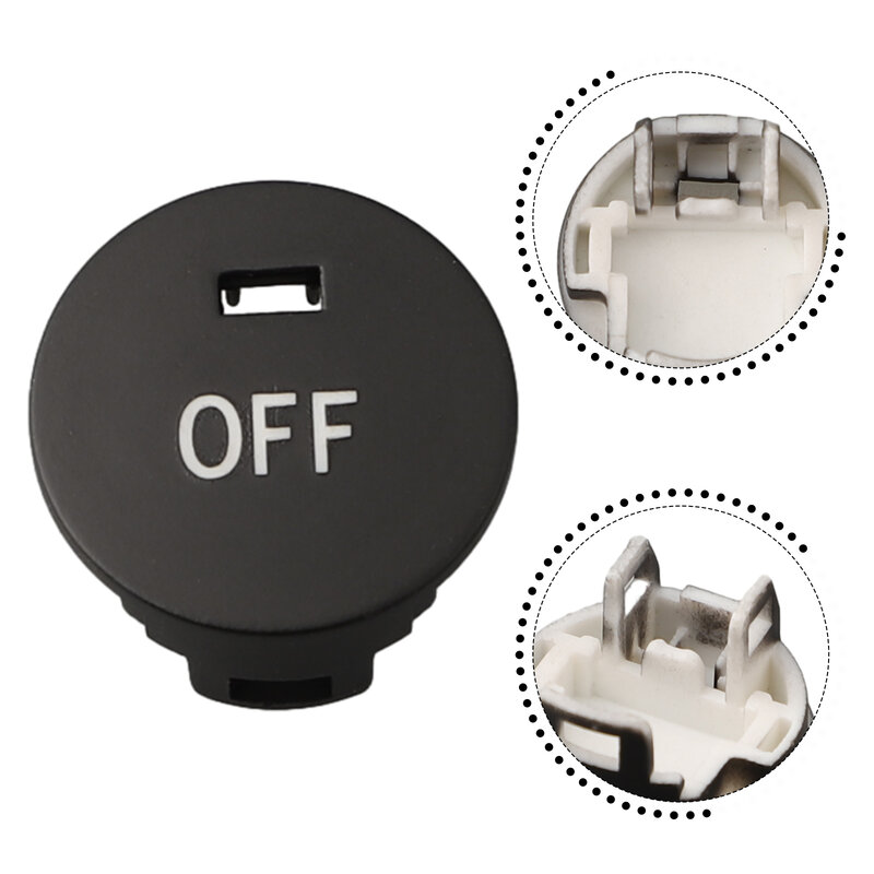 Interruptor de botón central A C OFF Center A C OFF, tapa de botón, accesorios para automóviles, plástico duradero, alta calidad