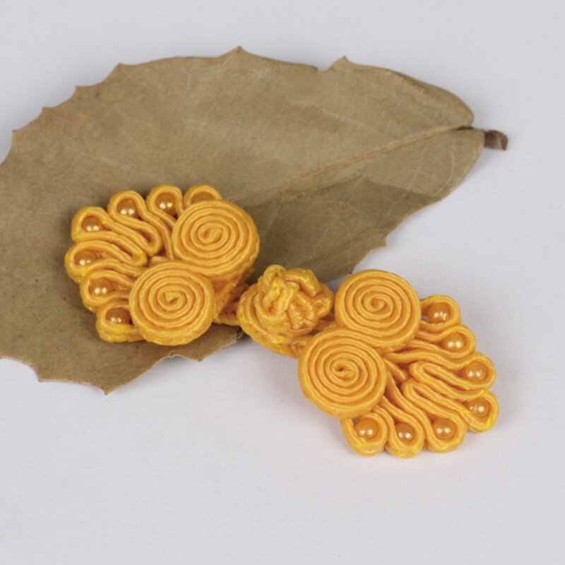 Siedem koralików chińskie guziki Cheongsam ręcznie robione węzły zapięcia do szycia