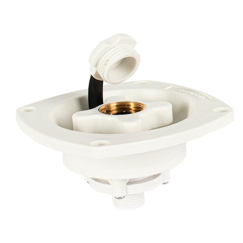 RV Water Inlet Connection White Replaces Premium Durable Round RV Water Fill