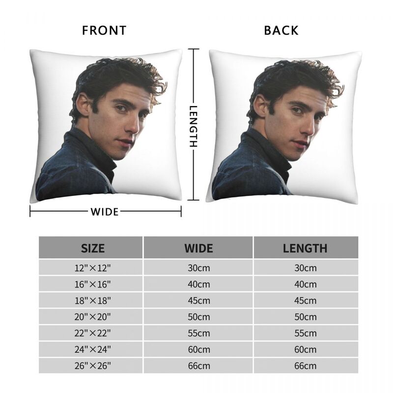 Milo Ventimiglia Pillowcase Polyester Linen Velvet Creative Zip Decor Sofa Cushion Cover