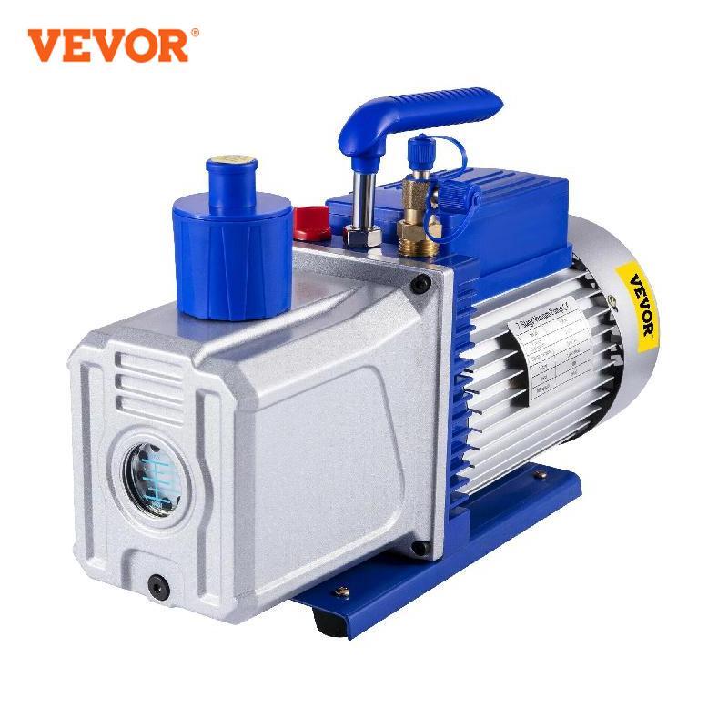 VEVOR 이중 단계 에어컨 진공 펌프, 자동차 수리 진공 배출용, 5PA, 6, 9, 10/12 CFM, 1 HP
