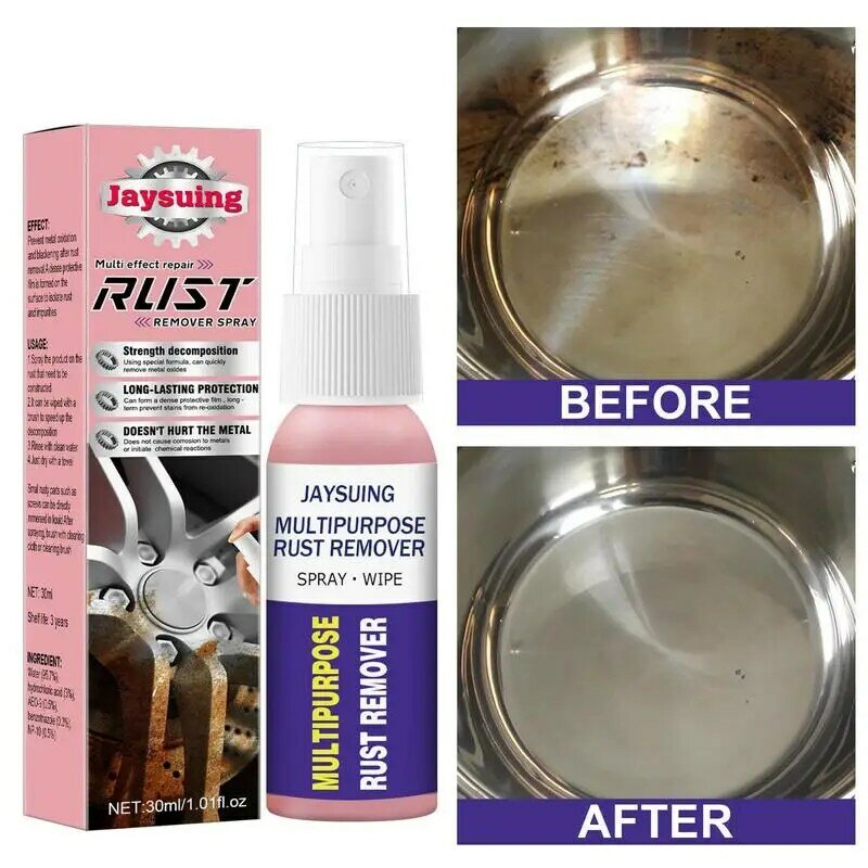 Metal Rust Remover Multipurpose Rust Removal For Kitchen 30ml Home Cleaner To Stop Rust And Corrosion In Bathroom Garage Cars