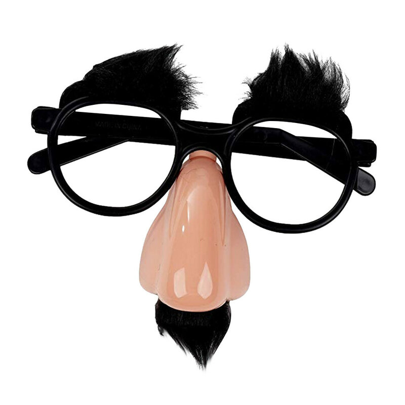 Fuzzy Nose And Glasses Classic Great Party Glasses With Funny Nose Prank Funny Toys For Party Games Terror Novelty Supplies