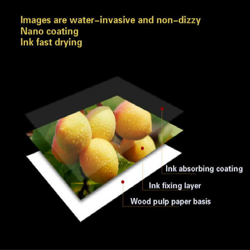 4r 6 zoll 4x6 30 Blätter Glossy Photo Papier für Inkjet Drucker Papier Imaging Supplies Druck Papier Fotografischen farbe Beschichtet