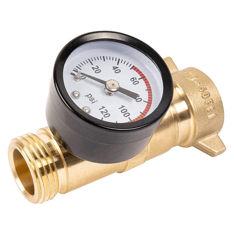 Au05-rv Wasserdruck regler rv Wasserdruck begrenzung ventil mit Filter und Manometer für Wohnmobil-Wohnwagen rv Sanitär