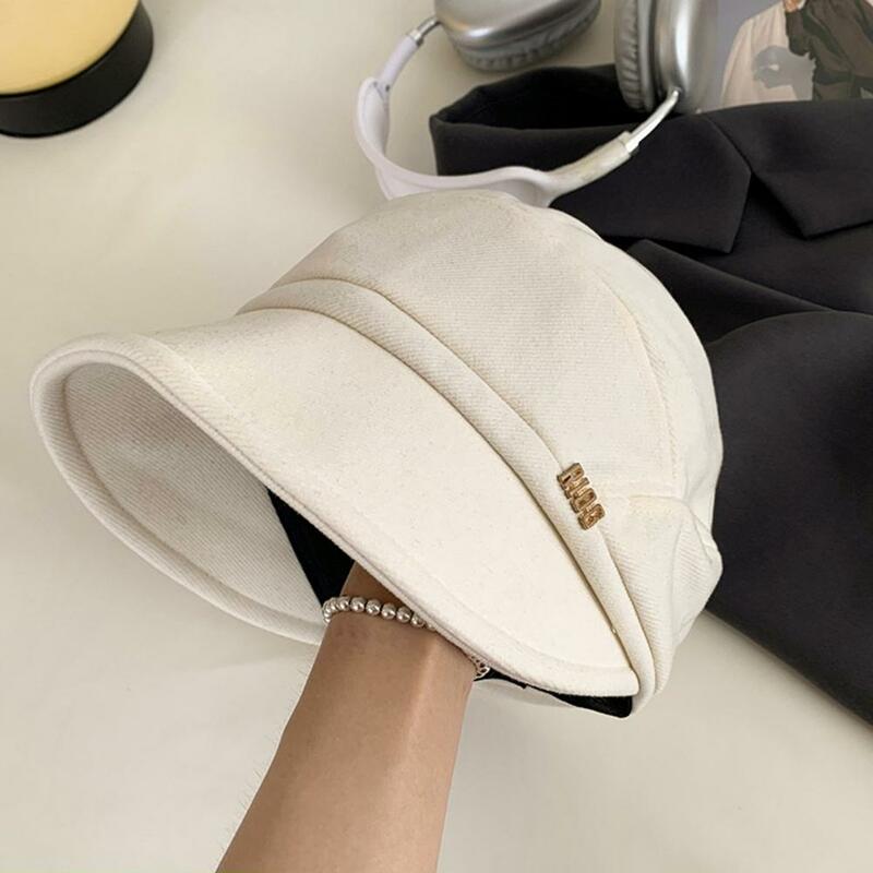 Topi baret Cabbie wanita model baret, topi pelukis baret musim dingin serbaguna modis untuk wanita