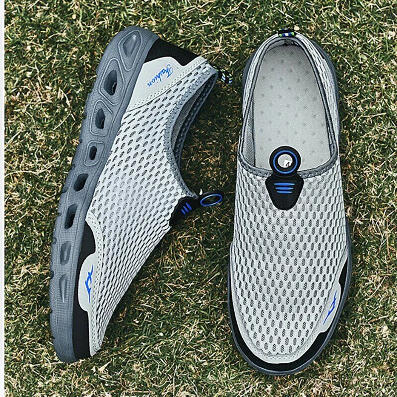 2023 Mesh Upper Large Size 48 47 Aqua Shoes Men Breathable Aqua Shoes Rubber Upstream Shoes Woman Beach Sandals
