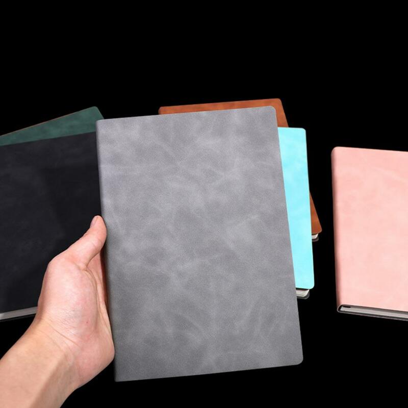 Planner Notebook lavagna per appunti in pelle di carta addensata con cintura segnalibro quaderno giornaliero a righe trasparenti per l'home School Office