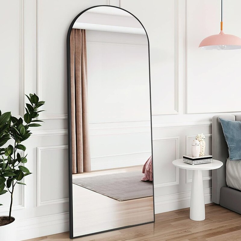 Floor Mirrors Standing  Arched Floor Mirror, Wall  Standing, Leaning Hanging for Home and Office,Floor Mirrors