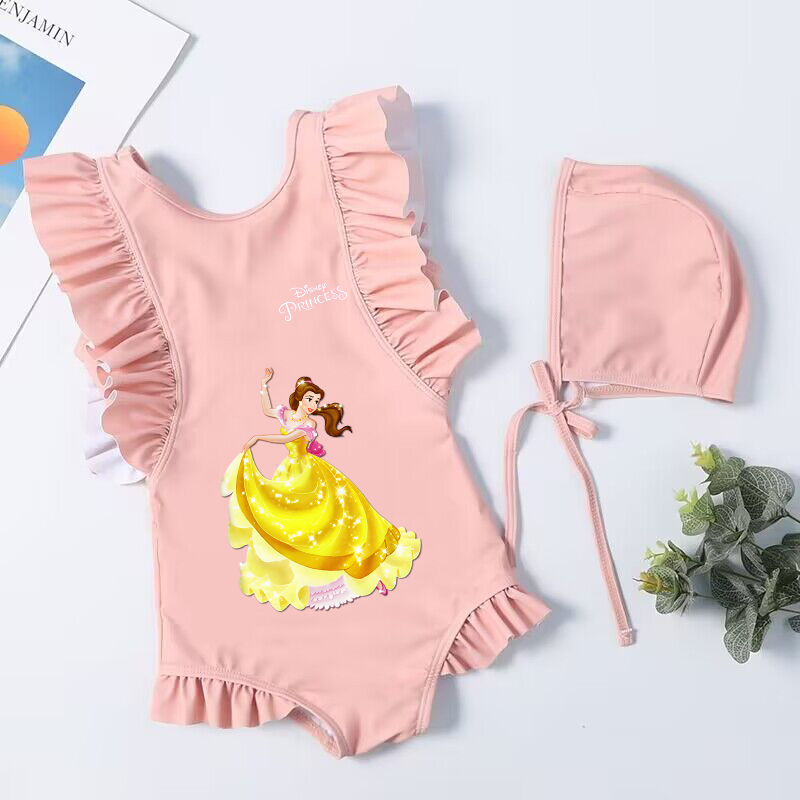 Królewna śnieżka księżniczka maluch strój kąpielowy dla dzieci jednoczęściowy strój kąpielowy dla dzieci strój kąpielowy dla dzieci dziewczyna koszule kąpielowe strój kąpielowy plaża